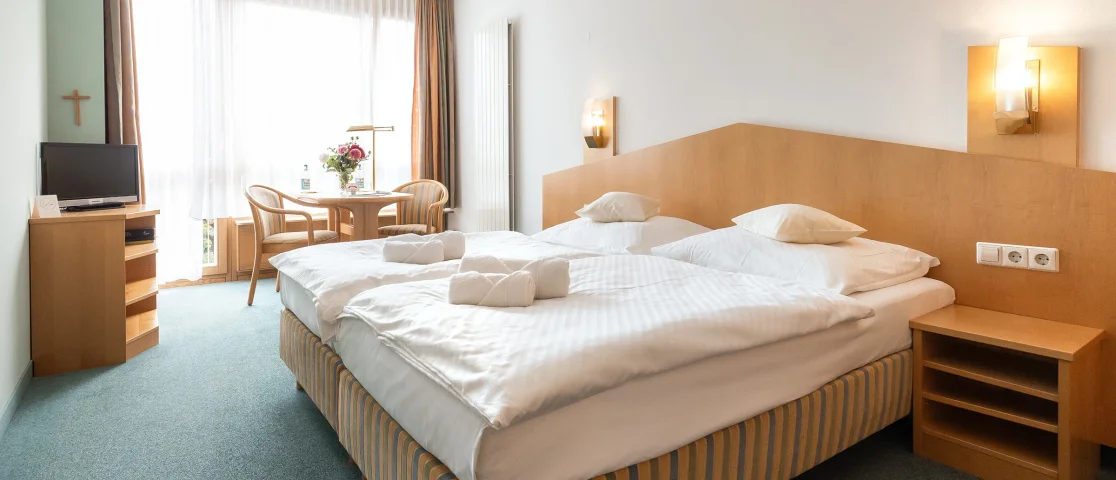 Gästezimmer mit Doppelbett