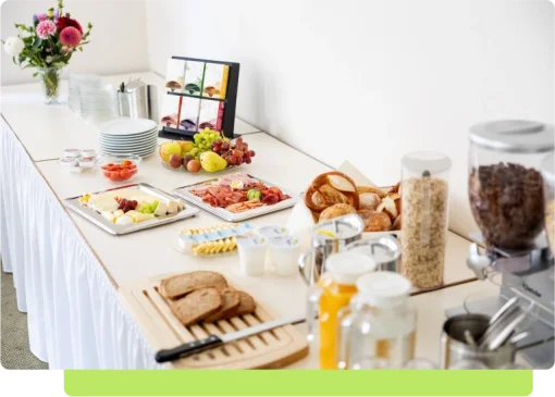Das Frühstücksbuffet